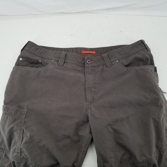 LL Bean Pants Mens Brown Riverton Utility Workwear Hiking Articulated Knee 40x32 - Picture 3 of 11